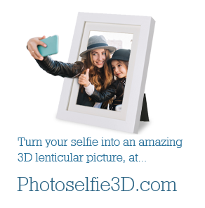 Turn your selfie into an amazing 3D lenticular picture, at Photoselfie3D.com!